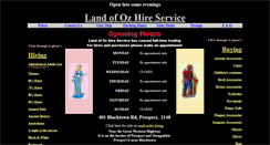Desktop Screenshot of landofozcreations.com