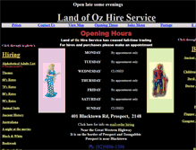 Tablet Screenshot of landofozcreations.com